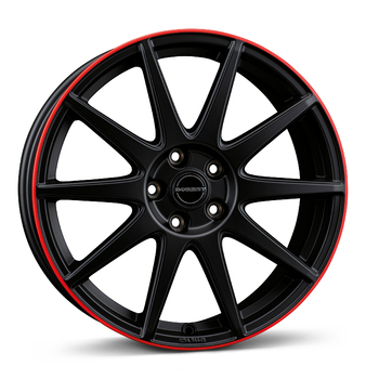 "GTX 80940 black matt rim red